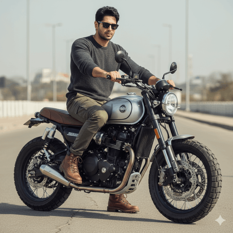 AI Generated Stylish Bike Rider