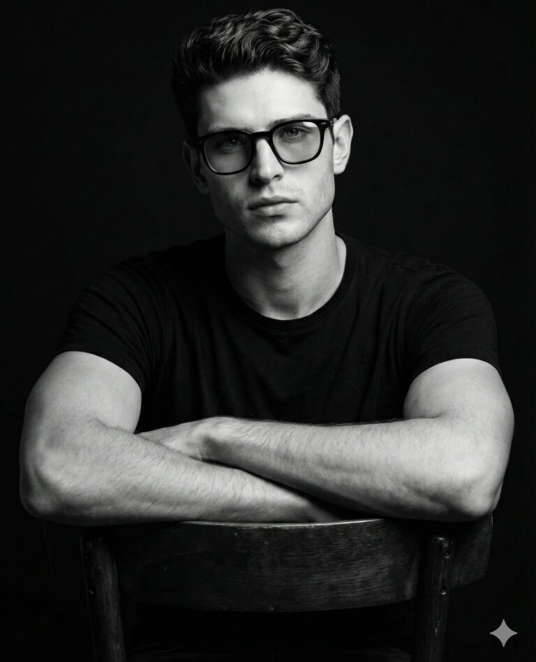 Ai generated black and white men image